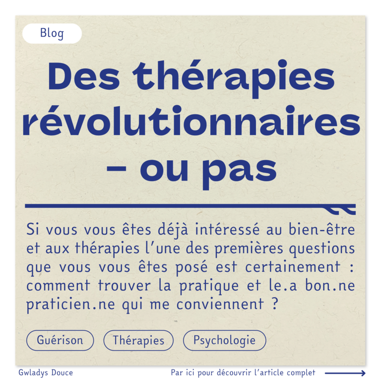 Thérapies révolutionnaires